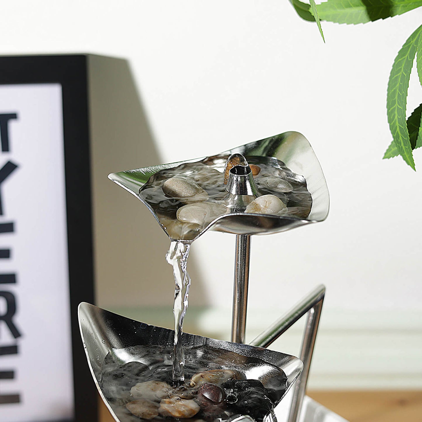 Trilogy 3-Tier 304 Metal Tabletop Fountain