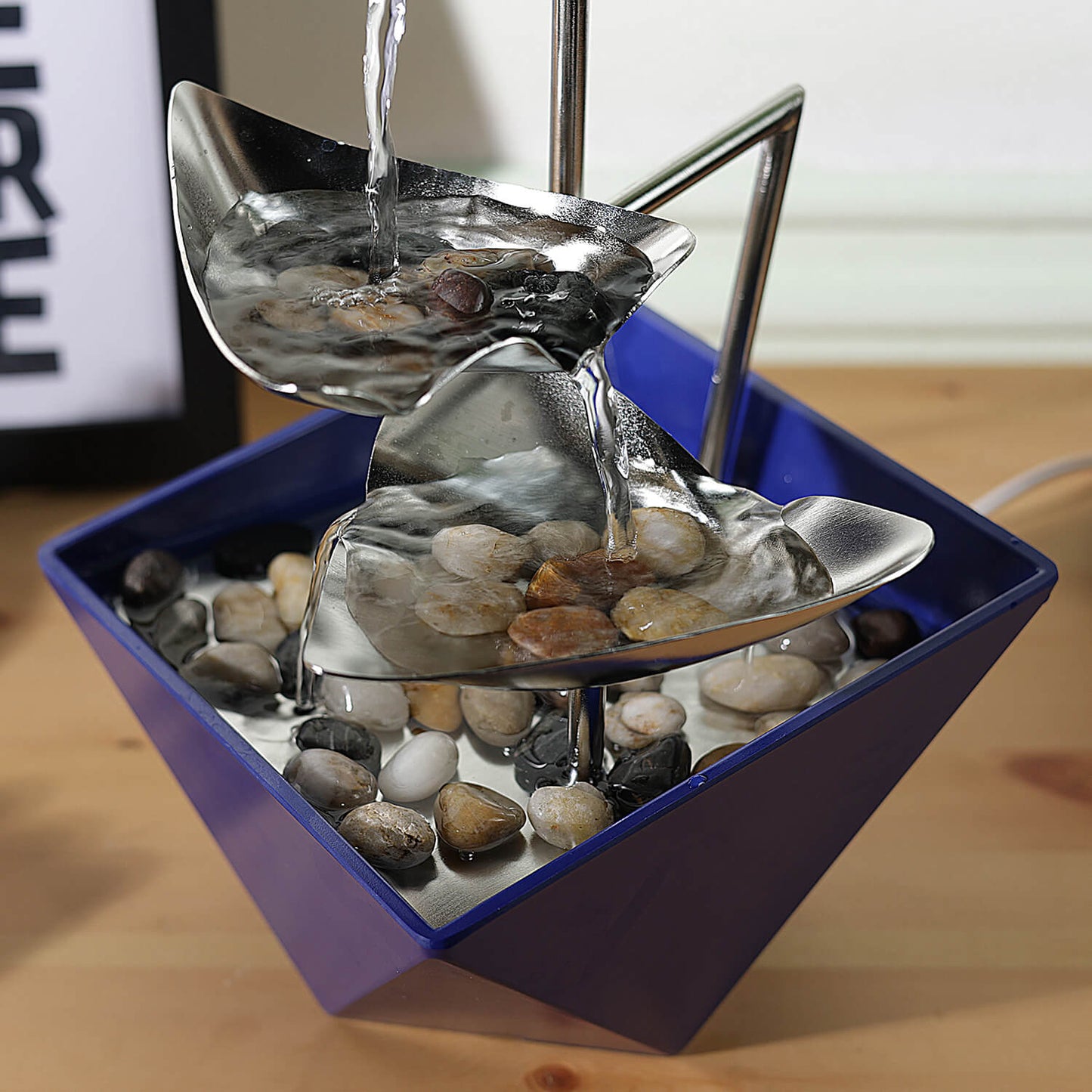 Trilogy 3-Tier 304 Metal Tabletop Fountain