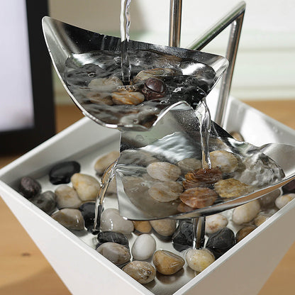 Trilogy 3-Tier 304 Metal Tabletop Fountain
